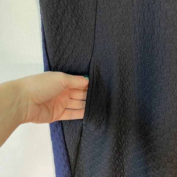 Anthropologie Maeve Two Toned Sidelong Seared Dress - Picture 7 of 10